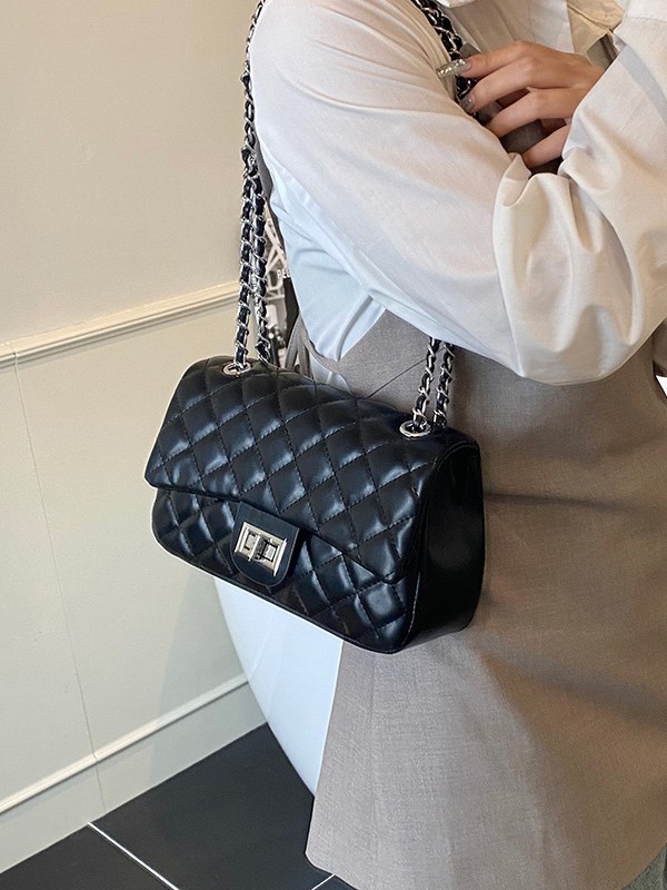 2026 nueva moda versátil bolso de mujer bolso de cadena de diamante nicho de diseño de alto rendimiento extranjero bolso de hombro