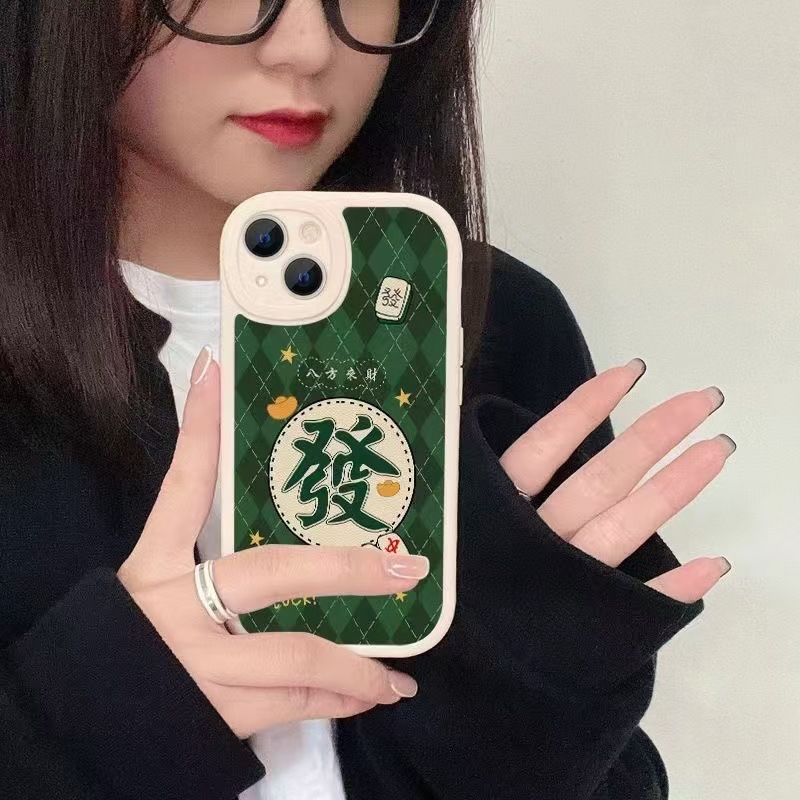 Nueva piel de cordero para iphone16promax funda para teléfono móvil para hacer una fortuna Apple 15 anti-caída 14 niña 13/12x