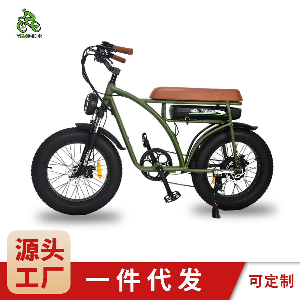 Source factory Retro Electric Bike 48V500W1000W retro fat tire…