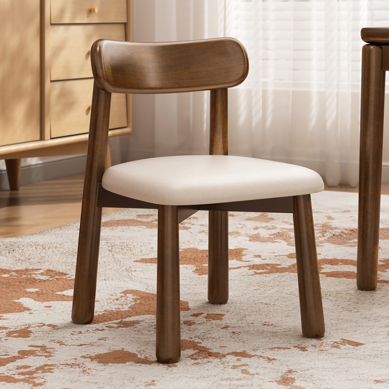 silla de madera maciza pequeña taburete pequeño hogar niños sala de estar respaldo silla simple paquete blando taburete cuadrado taburete de cambio de zapatos