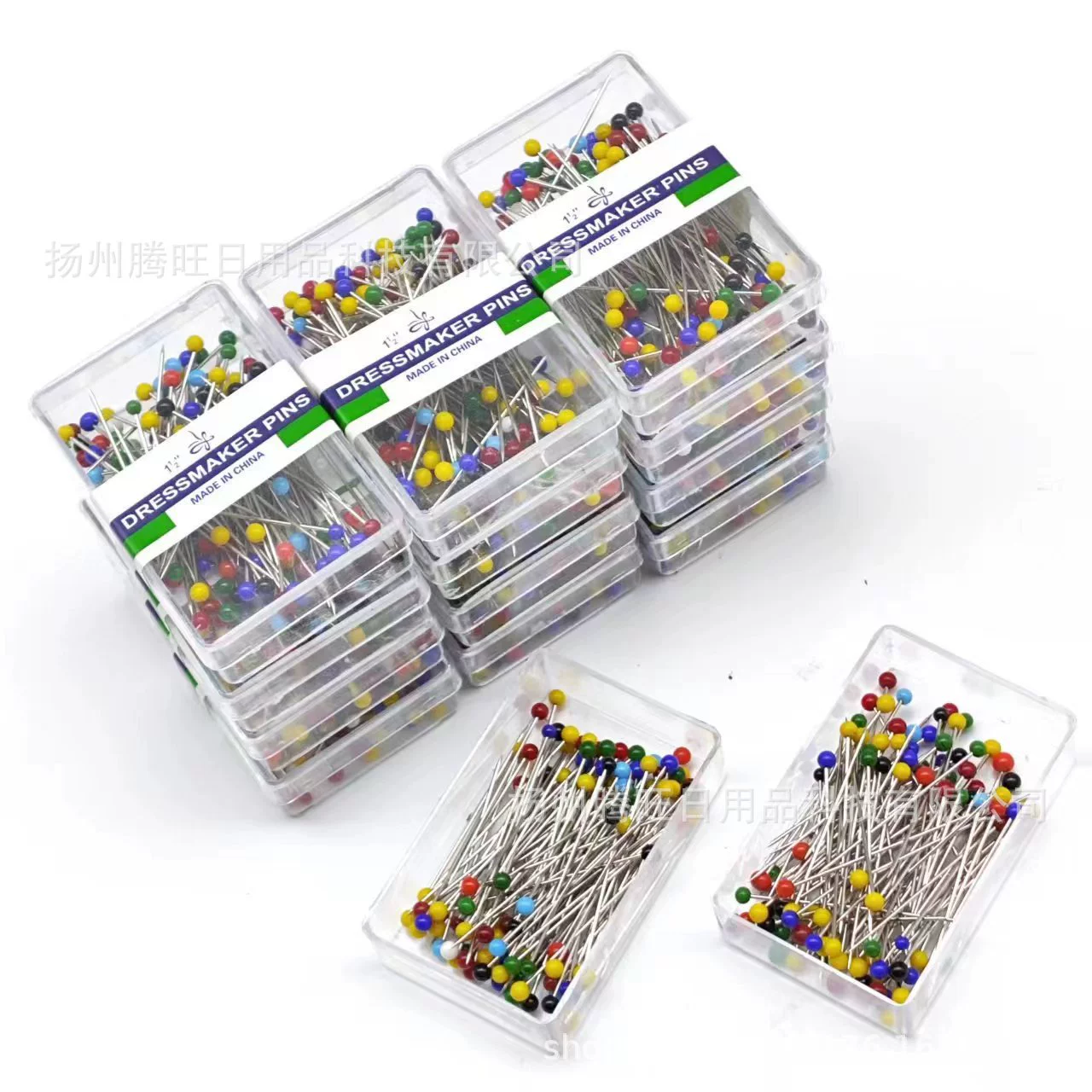 В штучной упаковке цветная стеклянная головка перламутровый игла оптовая продажа иглы с гальваническим покрытием иглы для одежды иглы для позиционирования стекла иглы для позиционирования