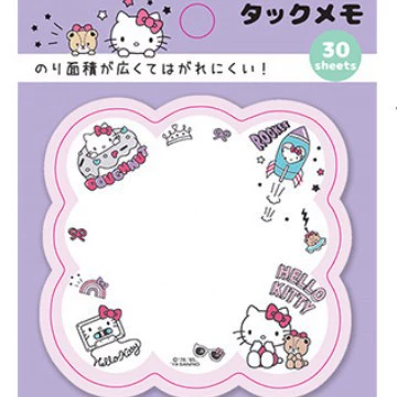 Sticky Notes (Kuromi) Japanese-style Cute Cartoon Square Notepad, 30 Sheets, Assorted Covers
