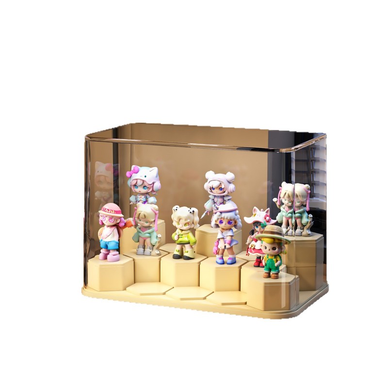 盲盒展示架亚克力透明防尘手办积木展示柜大号泡泡玛特适用展示盒|undefined