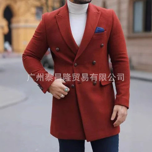2022 Amazon Wish Independent Station осень/зима мужское шерстяное пальто европейский и американский внешний торговый взрыв костюм для отдыха Slim Fit