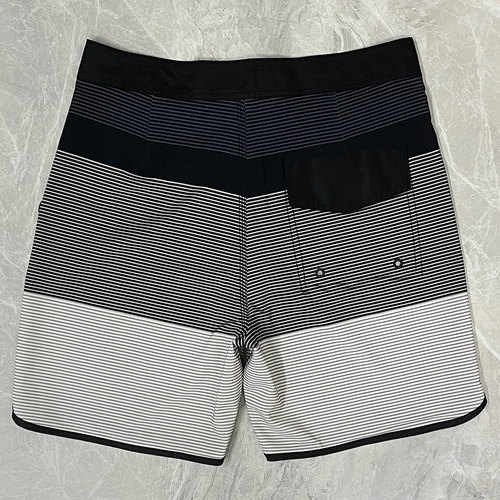 Men's 2024 New 4-Way Stretch Waterproof Beach Shorts - No Logo Plain Athletic Surf Shorts - Customizable with Logo