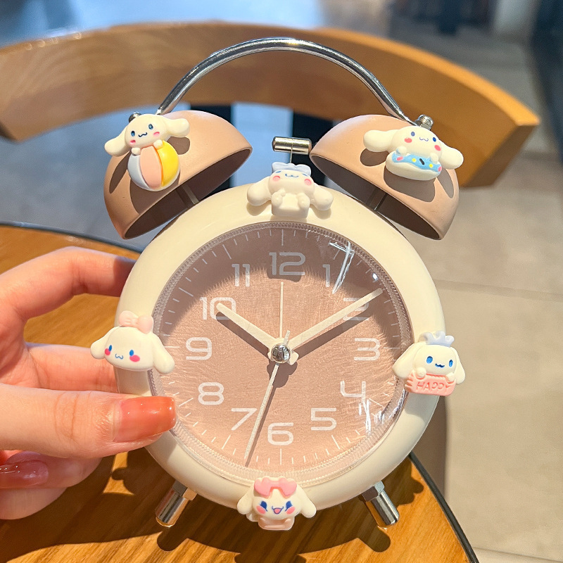 New Alarm Clock for Students, Children, and Girls, Cute and Aesthetically Pleasing, Self-Discipline Watch, Mediterranean Resin Battery, Special for Home Use