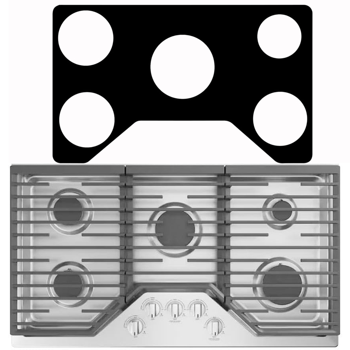 Flame-Retardant and Oil-Proof Cleaning Mat, Kitchen Gas Stove Oil-Proof Mat, Stove Mat, Tin Foil Mat, High-Temperature Resistant Gas Stove Oil-Proof Mat