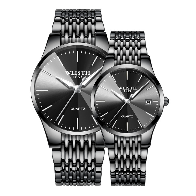 WLISTH marca reloj de cuarzo reloj de los hombres a prueba de agua reloj de pareja de moda de los hombres y las mujeres entrega al por mayor