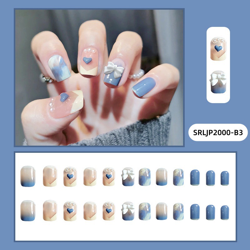 Promoción de pérdida dulce Cool nail patch simple parche de uñas falsas productos terminados al por mayor ventas domésticas de desgaste de uñas