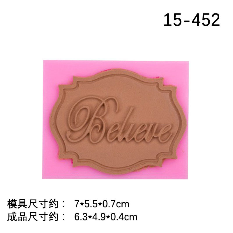 Chocolate fondant molde de silicona para hornear pastel decoración Feliz cumpleaños