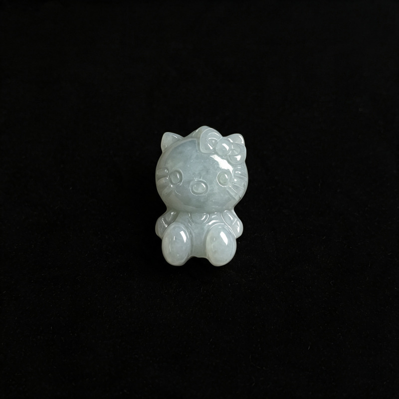 Natural Burmese Jade A-Grade Carved Small Cat Jade Pendant Ornament Jade Crafts Manufacturer Wholesale Natural Burmese Jade A-Grade Carved Small Cat Jade Pendant Ornament Jade Crafts Manufacturer Wholesale
