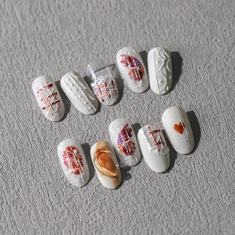 magico iron 5D relief nail sticker pro frosted thin transparent new craft sticker TS-3528 woolen impression