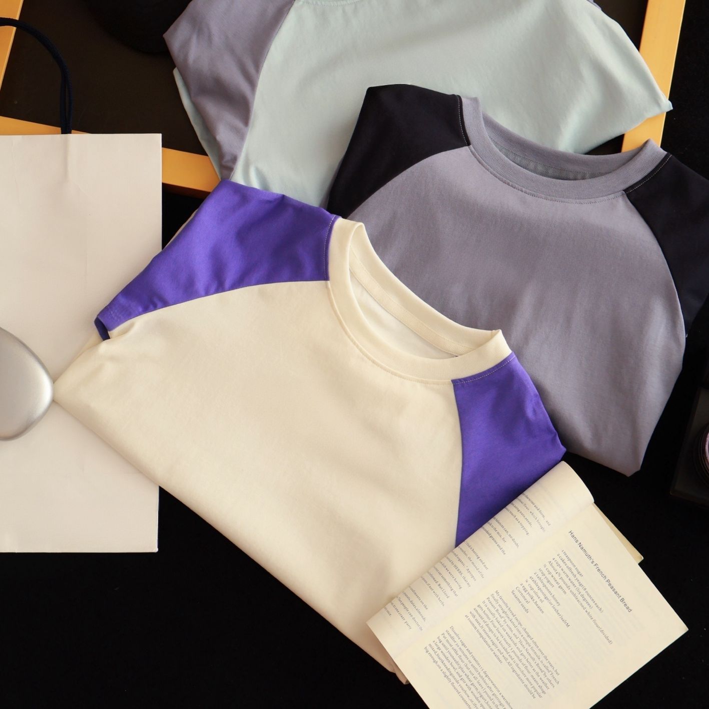 C045-2026 Autumn children's quick-drying, comfortable, loose-fitting, patchwork-style, color-blocked quick-drying sportswear
