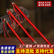 批发树棍挂件敲打葫芦桃木棍婴儿童婴车随身五帝钱桃木枝东南枝