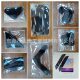 Amazon Black white carpet non-slip stickers PU washed seamless carpet stickers carpet mat non-slip fixed stickers