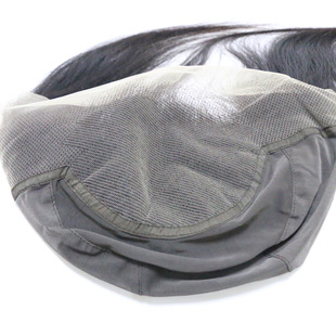 13x4 13x6 frontal real human hair net hat one Korean hand-woven natural color Xuchang direct selling wig