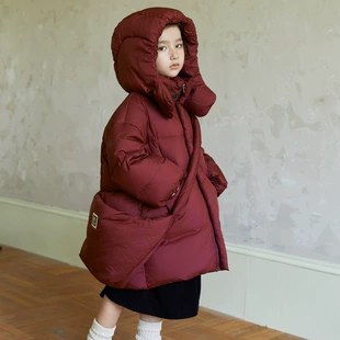 Утеплённая куртка для детей постарше зима средняя длина стильная
