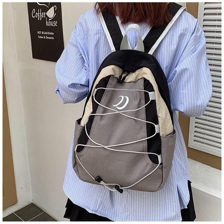 Nueva mochila deportiva al aire libre de doble hombro coreana mochila para estudiantes de secundaria