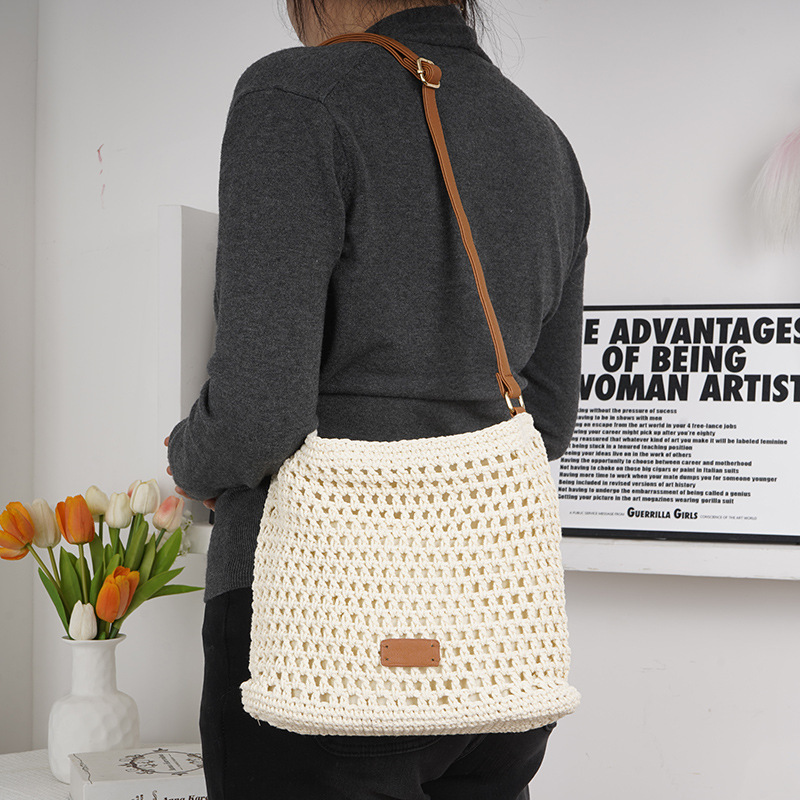 2025 New Woven Bag for Women Ins Style Straw Shoulder Bag Lazy Style Large Capacity Crossbody Bag Vacation Beach Bag 2025 New Woven Bag for Women Ins Style Straw Shoulder Bag Lazy Style Large Capacity Crossbody Bag Vacation Beach Bag