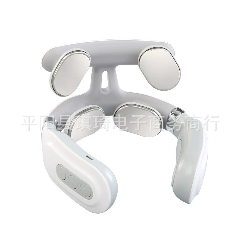 Electromagnetic Neck Massager, Universal, ABS, Neck Protection, Rechargeable & Multi‑head Options