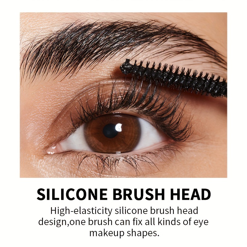 El rímel de punto explosivo transfronterizo de USHAS es largo, rizado, peinado, color natural, impermeable, sin manchas, de larga duración