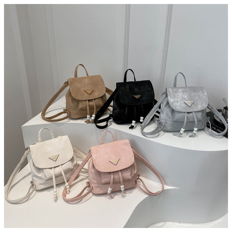360g Weight Sewing Thread Fashion Element Flip Cover Closure Type Double Shoulder Straps Strap Type Functional Backpack Bags Type Casual Occasion Nylon Material Women's Backpack Backpack Solid Color Pattern All Seasons Season Women's Gender Elegant, Preppy Style Style Square Shape Solid Color Casual Women's Backpack Functional Backpack 23