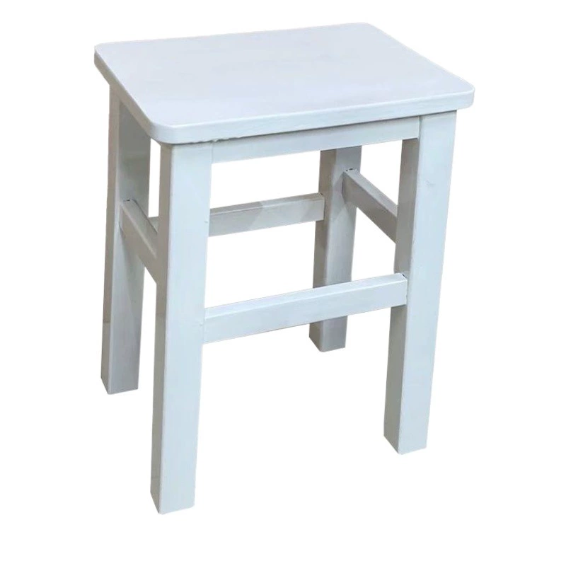 Квадратный табурет из цельного дерева, заводская маленькая скамейка, деревянный табурет, бытовой квадратный табурет, обеденный стул, школьный ресторан, табурет для мастерской, детский табурет