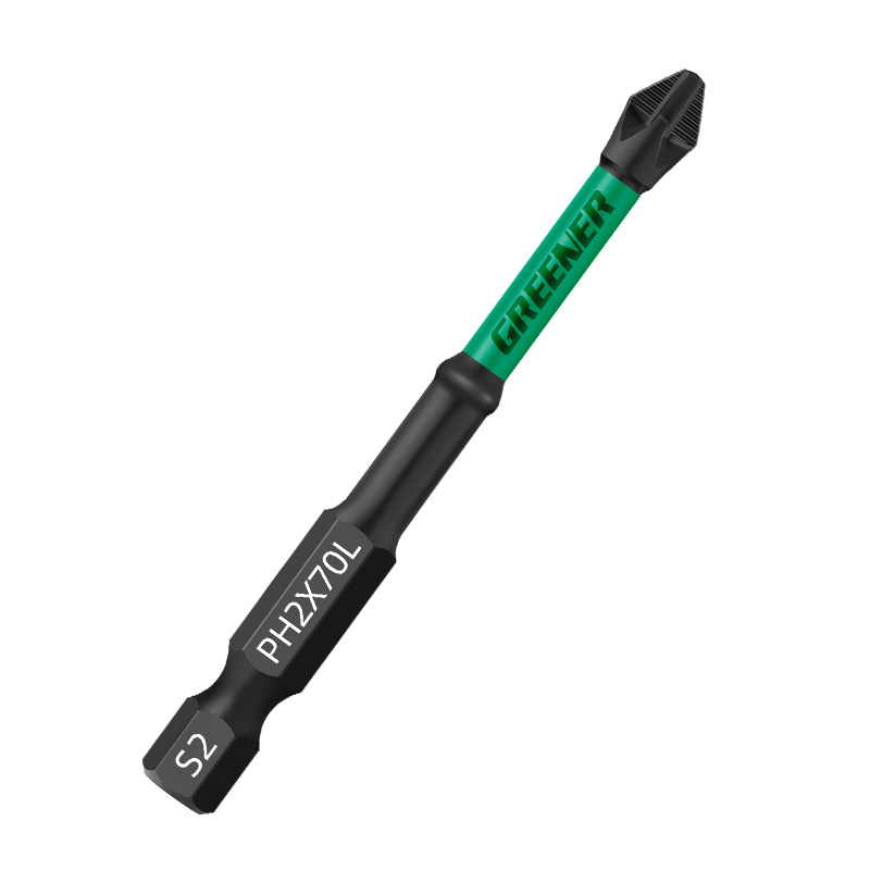 Lvlin cruzado fuerte magnetismo super duro destornillador eléctrico antideslizante perforador de mano destornillador de impacto de acero de tungsteno conjunto de pala
