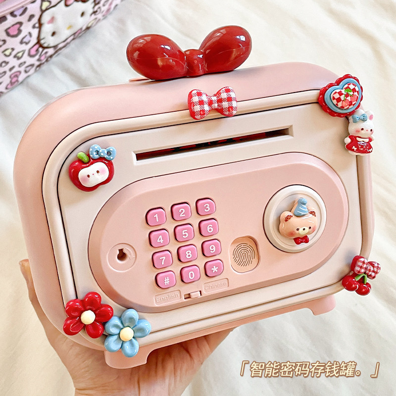 Bowknot Children's Piggy Bank 2025 New Model, Only Deposits No Withdrawals, Girls' Savings Bank, Safe with High Aesthetic Value and Password Bowknot Children's Piggy Bank 2025 New Model, Only Deposits No Withdrawals, Girls' Savings Bank, Safe with High Aesthetic Value and Password