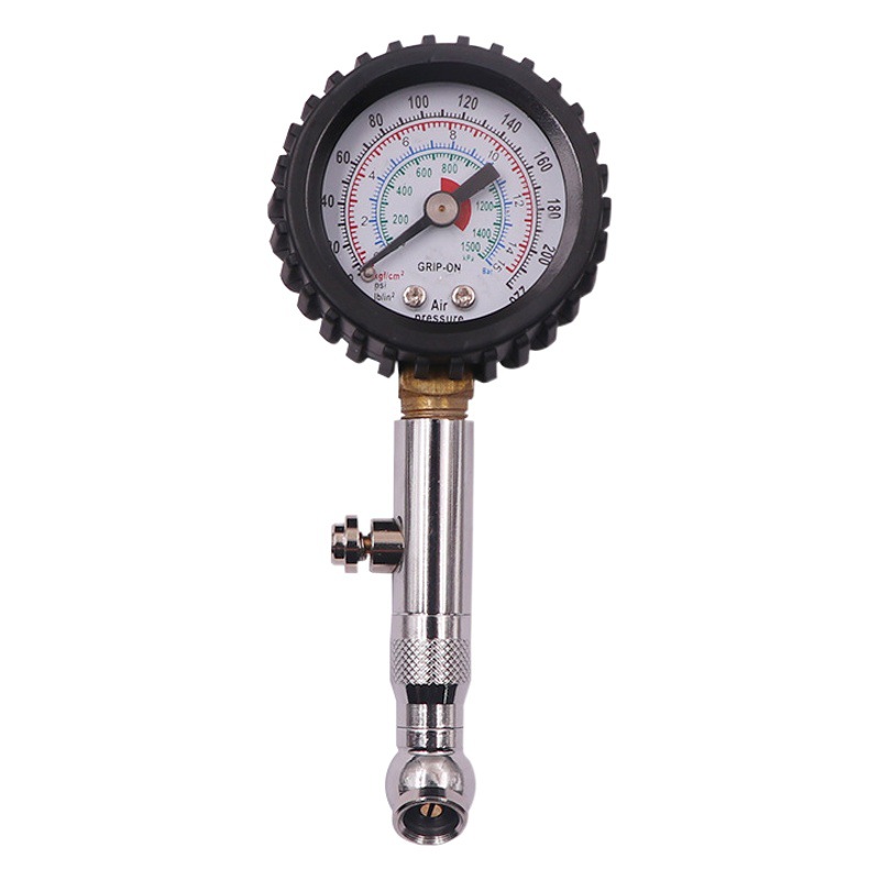 Medidor de presión de neumáticos medidor de presión de aire de alta precisión con presión cabeza inflable neumático del coche medidor de presión pistola de aire boquilla de aire