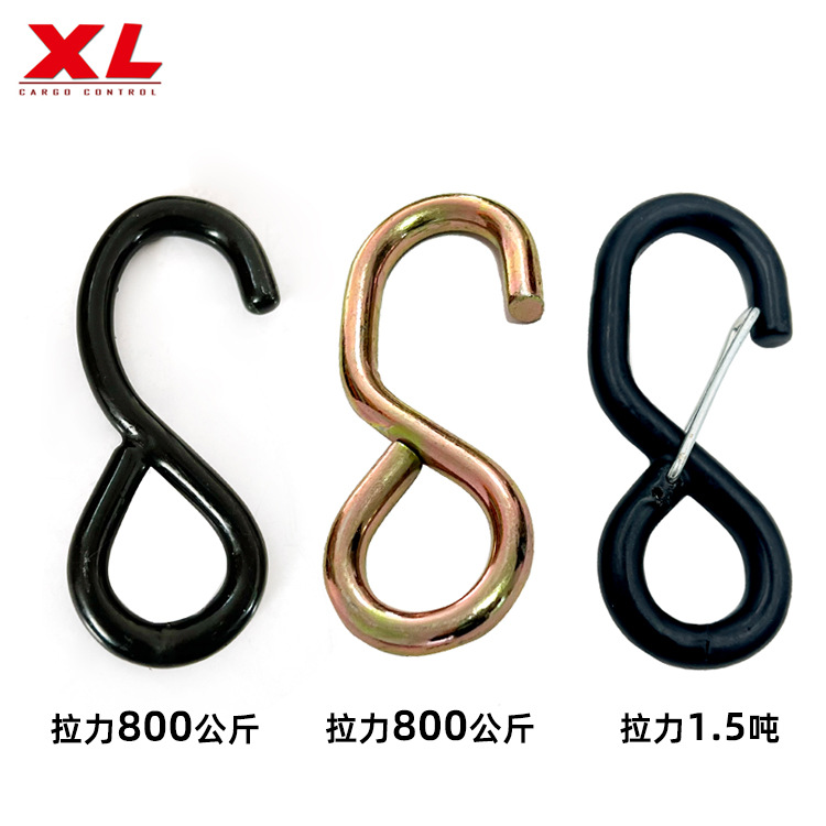 加厚彩锌 收紧器 紧固器 织带捆绑器25mm织带S钩金属配件带锁扣