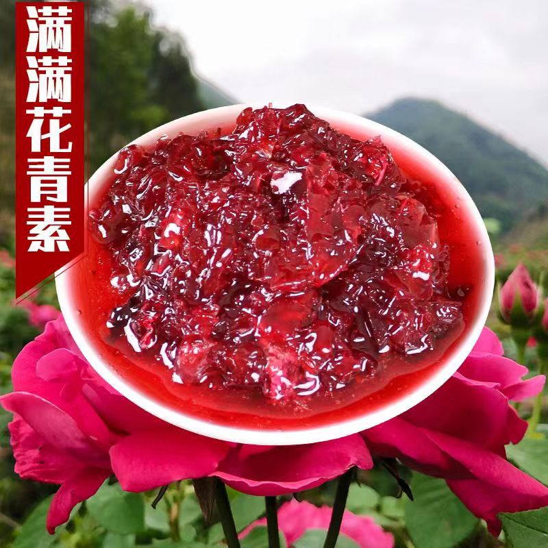 云南玫瑰酱厂家直供桂花酱商用家用玫瑰花酱汤圆钵仔糕果酱批发