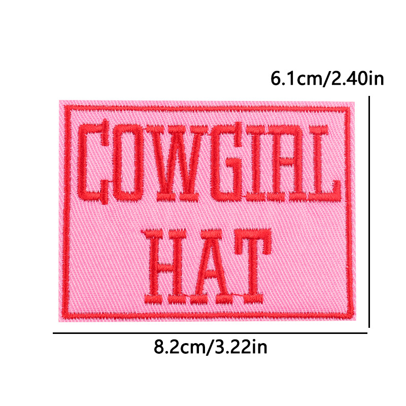 12g Weight Clothing Sticker Patches Classification 1 Piece Quantity Embroidery thread Material Letter, Boots Pattern Cute Style 1 Piece Cute Letter Boots Embroidery Thread Clothing Sticker Patches 9