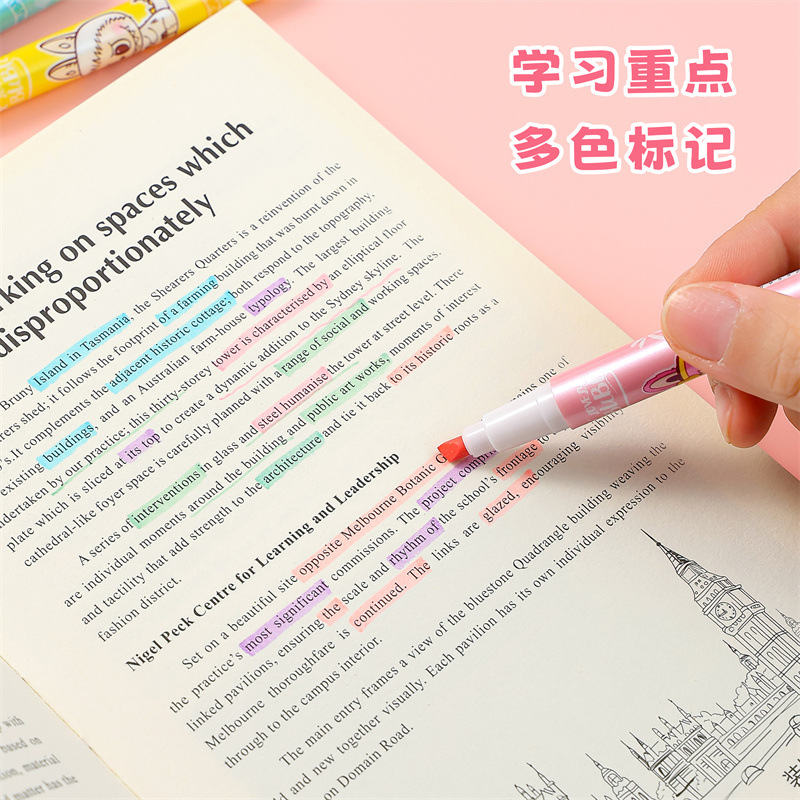 Brilla creativa marcador de color de alta capacidad marcador de línea de alto valor de la cara