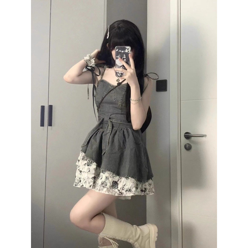 Small design summer denim dress
