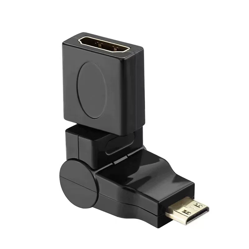 Мини HDMI мужской к HDMI стандартному женскому кабелю высокого разрешения, конвертер малый HDMI