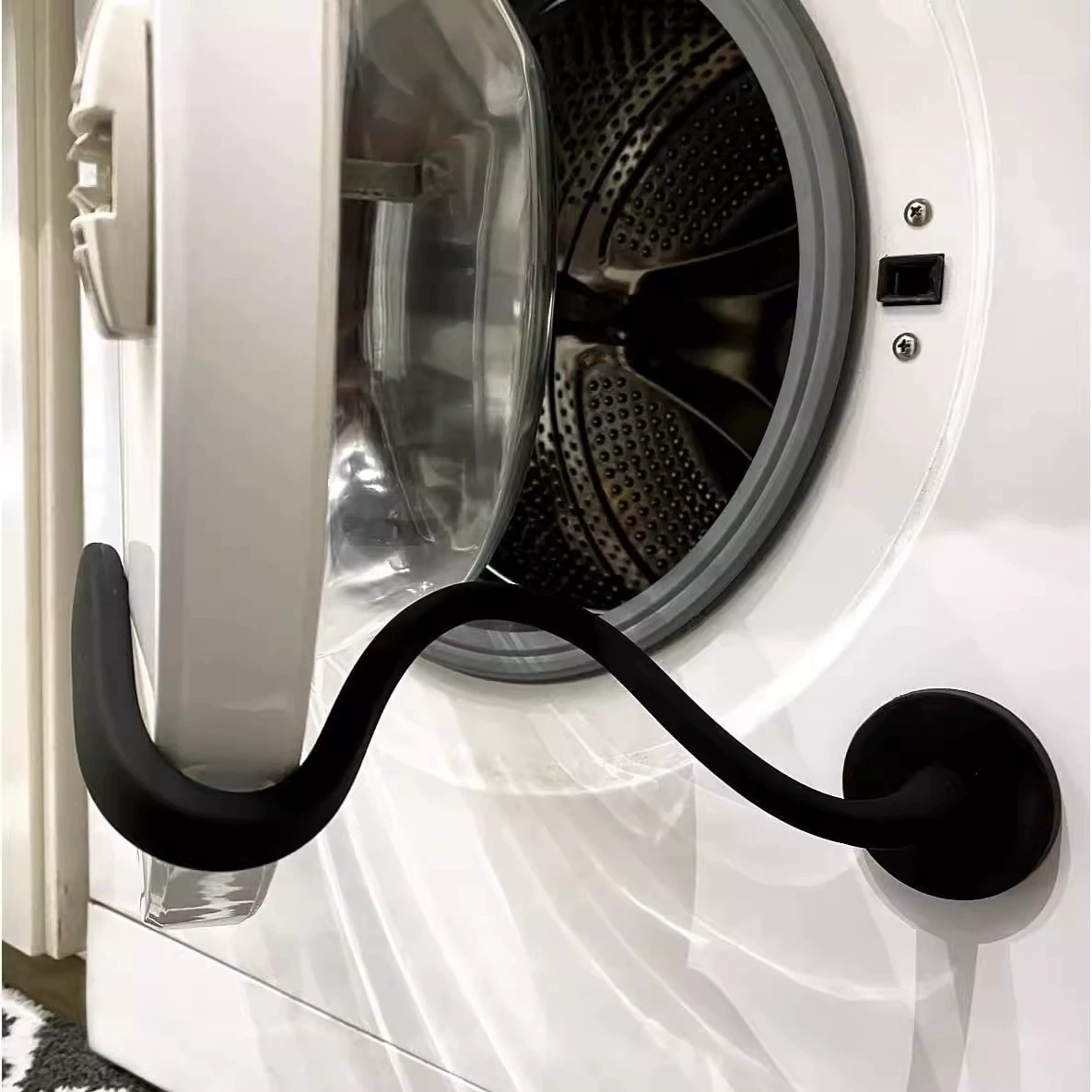 Drum for laundry, protective stopper, collision protection, clips included