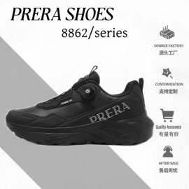 普锐达冬季皮面加绒保暖休闲男鞋轻便减震软底运动鞋日常通勤百搭