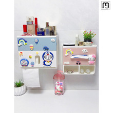 巨纳创意可爱壁挂式卡通手纸盒卫生间纸巾盒免打孔卫生纸收纳置物