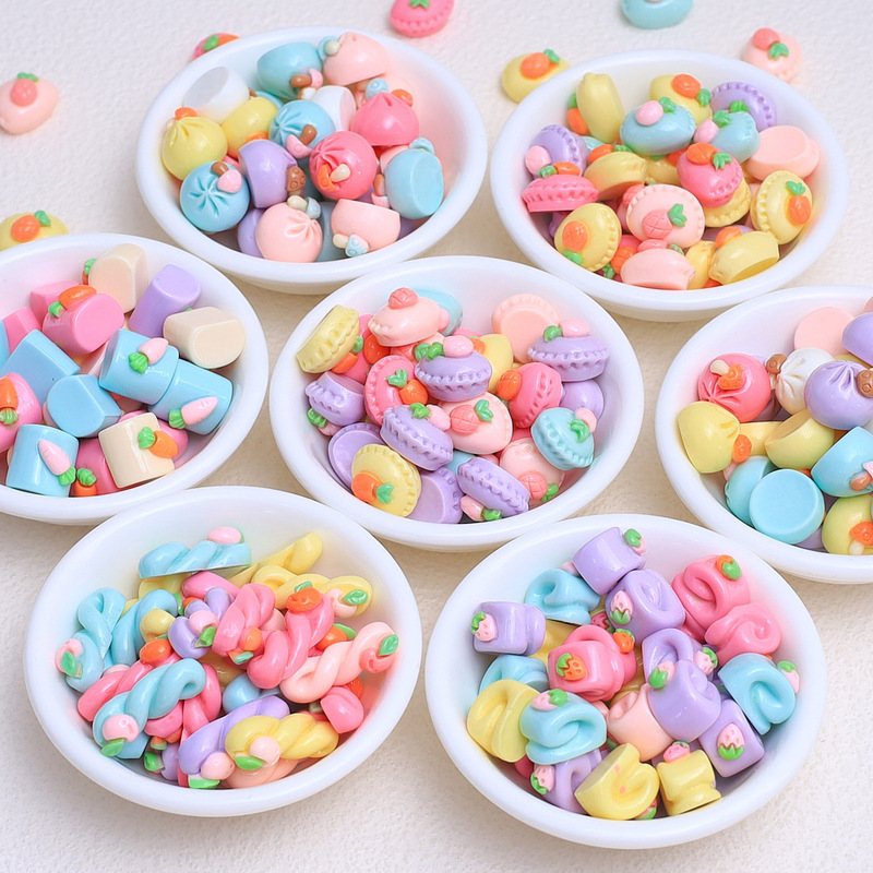 Colorful Buns, Steamed Buns, Food and Toys, Cartoon Handmade DIY Cream Glue Resin Gadgets, Hole Shoe Buckles, Jewelry Materials Colorful Buns, Steamed Buns, Food and Toys, Cartoon Handmade DIY Cream Glue Resin Gadgets, Hole Shoe Buckles, Jewelry Materials