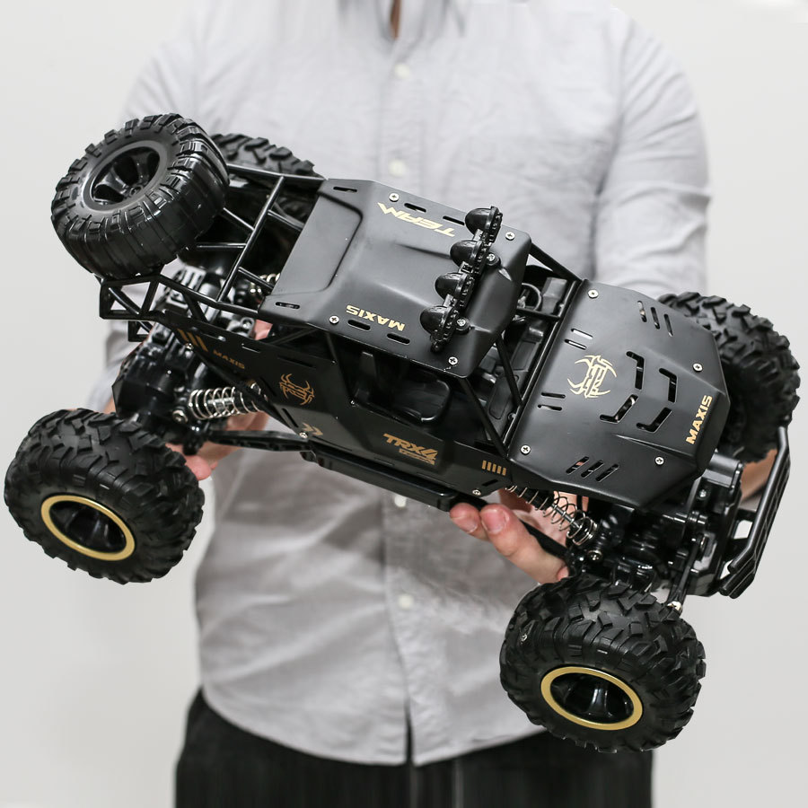 New 1:12 large alloy climbing car Mountain Bigfoot off-road four-wheel drive remote control car toy model children's toys