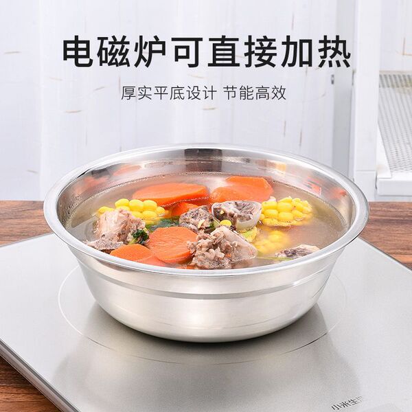 316 stainless steel basin wholesale canteen thickened small basin…