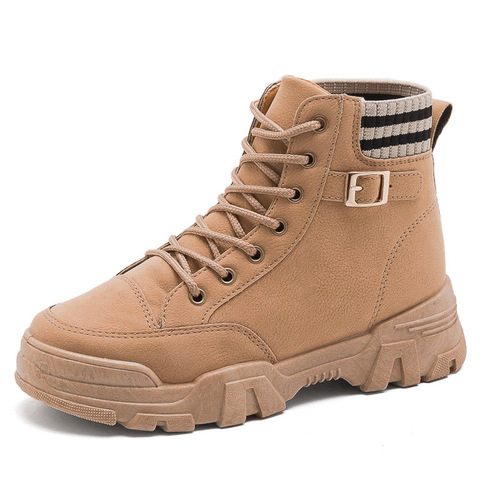  Winter New Martin Boots Women's Boots Short Boots Cotton Shoes Fleece Lined Thick Women's Shoes Snow Boots Cotton Boots Fleece Lined Thick