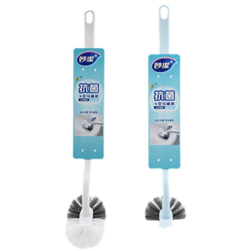 Miaojie Antibacterial S Type Toilet Brush Bathroom Toilet Durable Cleaning Brush No Dead Angle Long Handle Toilet Brush Drop Shipping 