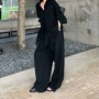 宽松春季长袖中长款衬衫