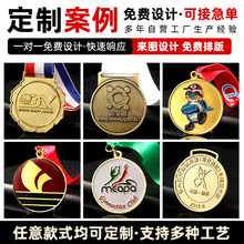 定制赛事马拉松奖牌金属挂牌足球学校运动会荣誉奖牌比赛纪念奖章