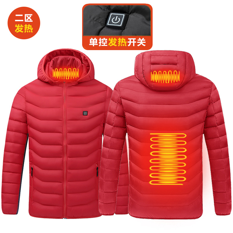 23 zonas, 4 controles, 11 zonas, control dual, nueve zonas, cuatro zonas, control único, ropa de calefacción, ropa de algodón con calefacción de invierno, chaqueta de gran tamaño, ropa de calefacción eléctrica