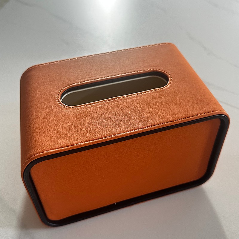 Nueva caja de pañuelos de lujo ligera ovalada creativa, sala de estar, dormitorio, servilleta de escritorio, caja de almacenamiento, caja de dibujo, sentido avanzado