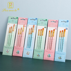 Cross-border 3 water chalk nylon hair oil painting brushes watercolor acrylic paint pen art brush set