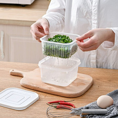 ZT 5273 chopped green onion crisper home kitchen onion ginger garlic storage crisper storage box refrigerator storage box